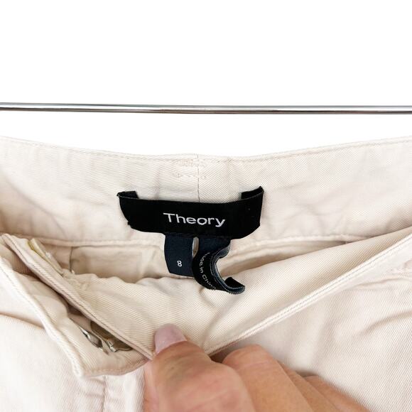 Theory Tan Chino Pants Sz 8 - Picture 2 of 5